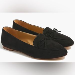 J Crew Bow Loafer Flats Black size 10